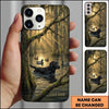 Maxcorners Misty Woodland Duck Pond Duck Hunting Multiple Dog Breeds Personalized Name Phone Case