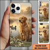 Maxcorners Lakeside Retriever Sunset Duck Hunting Multiple Dog Breeds Personalized Name Phone Case