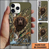 Maxcorners Realtree Inspired Retriever Portrait Duck Hunting Multiple Dog Breeds Personalized Name Phone Case