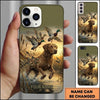 Maxcorners Action Retriever Duck Chase Duck Hunting Multiple Dog Breeds Personalized Name Phone Case