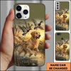 Maxcorners Action Retriever Duck Chase Duck Hunting Multiple Dog Breeds Personalized Name Phone Case