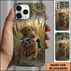 Maxcorners Woodland Mallard Retrieval Duck Hunting Multiple Dog Breeds Personalized Name Phone Case