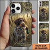 Maxcorners Woodland Mallard Retrieval Duck Hunting Multiple Dog Breeds Personalized Name Phone Case