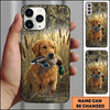 Maxcorners Woodland Mallard Retrieval Duck Hunting Multiple Dog Breeds Personalized Name Phone Case