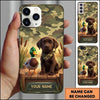 Maxcorners Cute Retriever Duck Companion Duck Hunting Multiple Dog Breeds Personalized Name Phone Case