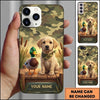 Maxcorners Cute Retriever Duck Companion Duck Hunting Multiple Dog Breeds Personalized Name Phone Case