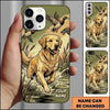 Maxcorners Dynamic Marshland Retriever Duck Hunting Multiple Dog Breeds Personalized Name Phone Case