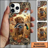 Maxcorners Autumn Leaves Mallard Retriever Duck Hunting Multiple Dog Breeds Personalized Name Phone Case