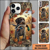 Maxcorners Autumn Leaves Mallard Retriever Duck Hunting Multiple Dog Breeds Personalized Name Phone Case