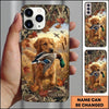 Maxcorners Autumn Leaves Mallard Retriever Duck Hunting Multiple Dog Breeds Personalized Name Phone Case