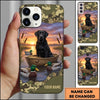 Maxcorners Sunset Duck Hunting Boat Scene Duck Hunting Multiple Dog Breeds Personalized Name Phone Case