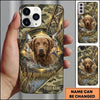 Maxcorners Golden Marshland Retriever Emblem Duck Hunting Multiple Dog Breeds Personalized Name Phone Case