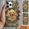 Maxcorners Golden Marshland Retriever Emblem Duck Hunting Multiple Dog Breeds Personalized Name Phone Case