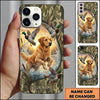 Maxcorners Splashing Retriever Mallard Chase Duck Hunting Multiple Dog Breeds Personalized Name Phone Case