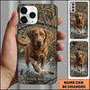 Maxcorners Water Splash Duck Retriever Duck Hunting Multiple Dog Breeds Personalized Name Phone Case