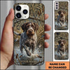 Maxcorners Water Splash Duck Retriever Duck Hunting Multiple Dog Breeds Personalized Name Phone Case