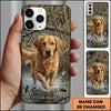 Maxcorners Water Splash Duck Retriever Duck Hunting Multiple Dog Breeds Personalized Name Phone Case