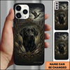 Maxcorners Dark Ornamental Retriever Crest Duck Hunting Multiple Dog Breeds Personalized Name Phone Case