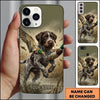 Maxcorners Action Flying Mallard Retrieval Duck Hunting Multiple Dog Breeds Personalized Name Phone Case