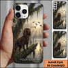 Maxcorners Misty Wetland Retriever Duck Hunting Multiple Dog Breeds Personalized Name Phone Case