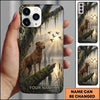Maxcorners Misty Wetland Retriever Duck Hunting Multiple Dog Breeds Personalized Name Phone Case