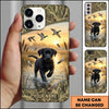 Maxcorners Sunset Waterfowl Splash Duck Hunting Multiple Dog Breeds Personalized Name Phone Case