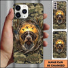 Maxcorners Golden Sunset Retriever Wreath Duck Hunting Multiple Dog Breeds Personalized Name Phone Case