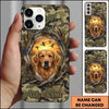 Maxcorners Golden Sunset Retriever Wreath Duck Hunting Multiple Dog Breeds Personalized Name Phone Case