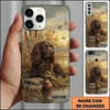 Maxcorners Autumn Duck Hunting Companion Duck Hunting Multiple Dog Breeds Personalized Name Phone Case