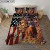 Maxcorners Deer  Hunting Bedding USA Flag Camo Bedding Set 3D Print Custom Name (4 Colors)