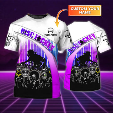 Maxcorners DJ Disc Jockey Personalized 3D All Over Printed Shirt