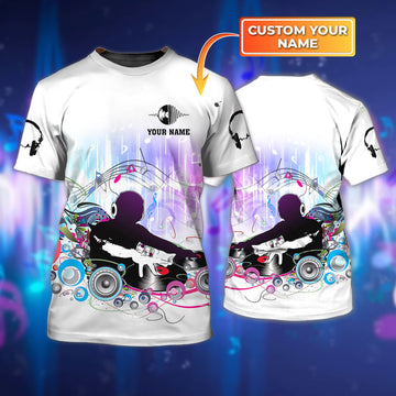 Maxcorners DJ Disc Jockey Personalized 3D All Over Printed Shirt