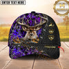Maxcorners Whitetail Deer Hunting Snakeskin Leather Lace Gold Icon Custom Name 3D Cap (6 Colors)