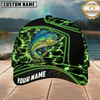 Maxcorners Neon Lightning Design Custom Name Fishing Cap