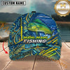 Maxcorners Abstract Water Flow Custom Name Fishing Cap