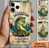 Maxcorners Fishing Phone Case Beer And Fishing Theme Custom Name Phone Case