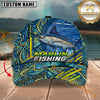 Maxcorners Abstract Water Flow Custom Name Fishing Cap