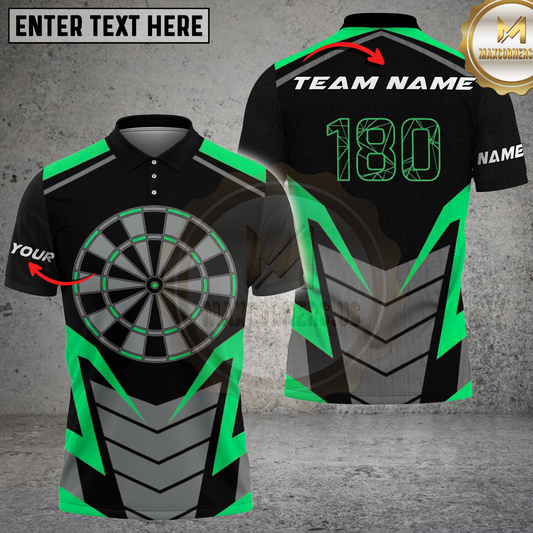 Maxcorners Darts Shirt Geometric Performance Design Multicolor Options Personalized Name, Team Name 3D Shirt