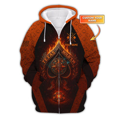 Maxcorners Texas Hold 'Em Shirt, Custom Poker Polo For Card Players, Gifts For Poker PlayerLM1009