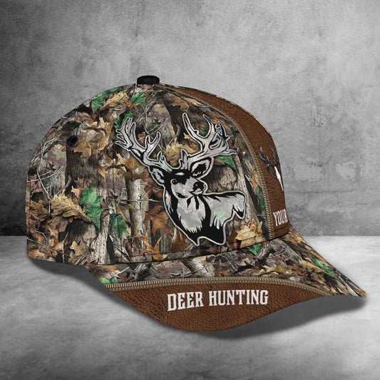 Maxcorners 3D Classic Cap Deer Hunting Personalized Name Cap 1 LM0402