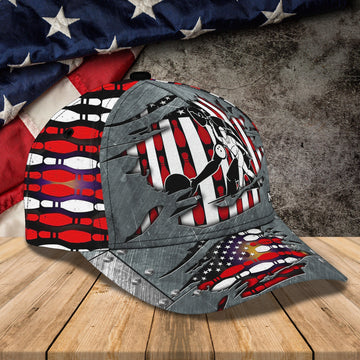 Maxcorners 3D Classic Cap Bowling 02Personalize Name Cap LM0402