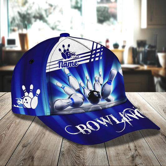 Maxcorners 3D Classic Cap Bowling T Personalized Name Cap LM0402
