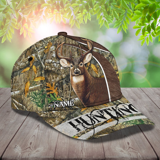 Maxcorners 3D Classic Cap Deer Hunting Personalize Name Cap Nama244 LM0402