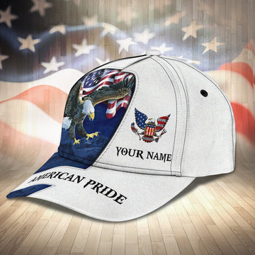 Maxcorners 3D Classic Cap America Pride Personalized Name Cap Fuly LM0402