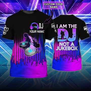Maxcorners DJ Not A Jukebox Personalized 3D All Over Printed Shirt