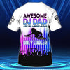 Maxcorners DJ Dad Personalized 3D All Over Printed Shirt