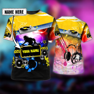 Maxcorners DJ Personalized 3D All Over Printed Shirt