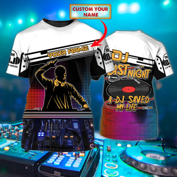 Maxcorners DJ Save Personalized 3D All Over Printed Shirt