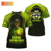 Maxcorners Pickleball Dink Responsibly Shirt, Custom Name Pickleball T Shirt, Pickleball Uniforms LM0509