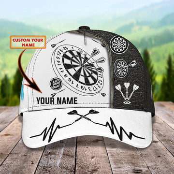 Maxcorners 3D Classic Cap Let'S Play Darts Personalized Name Cap LM0402